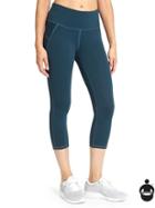 Athleta Womens Stealth Capri Size M Tall - Constellation Blue