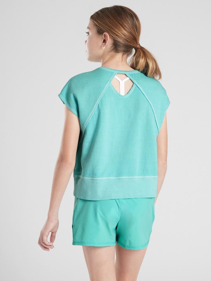 Athleta Girl Beachy Open Back Sweatshirt