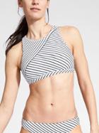 Athleta Womens Offshore Reversible Bikini Size L - Black/white