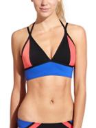 Athleta Womens Colorblock Midi Bikini Size Xs - Black