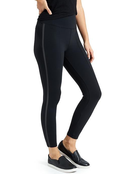 Athleta Womens Metro 7/8 Tight Size L Tall - Black/black