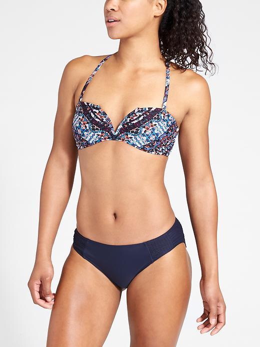 Athleta Womens Marrakesh Bandeau Bikini Size L - Wild Bloom