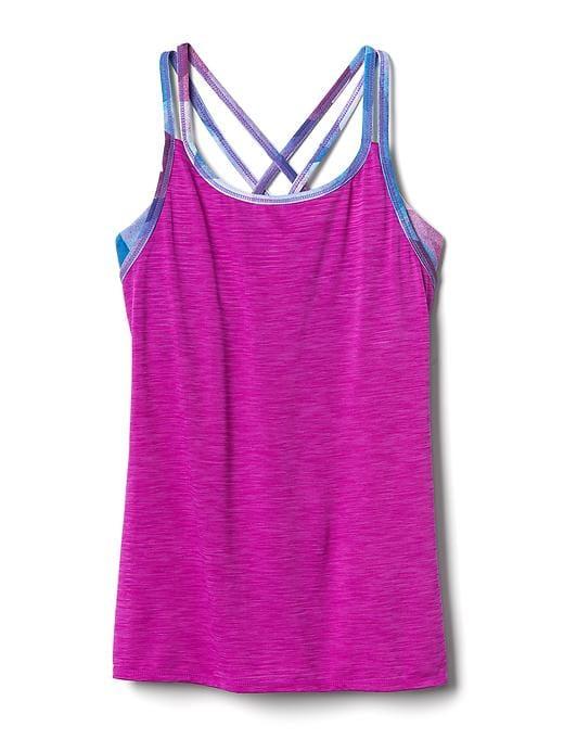 Athleta Upbeat 2 In 1 Tank Size L/12 - Fuchsia Shock