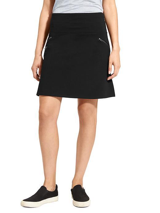Athleta Womens Moto Ponte Skirt Size 0 - Black