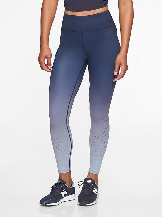 Athleta Womens Contender Aero 7/8 Tight Navy Size L