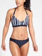 Athleta Womens Wave Break Halter Bikini Size 32d/dd - Dress Blue