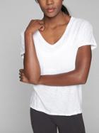 Athleta Womens Daily Tee 2.0 Bright White Size L