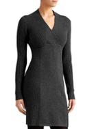 Athleta Womens Chalet Sweater Dress Charcoal Heather Size S