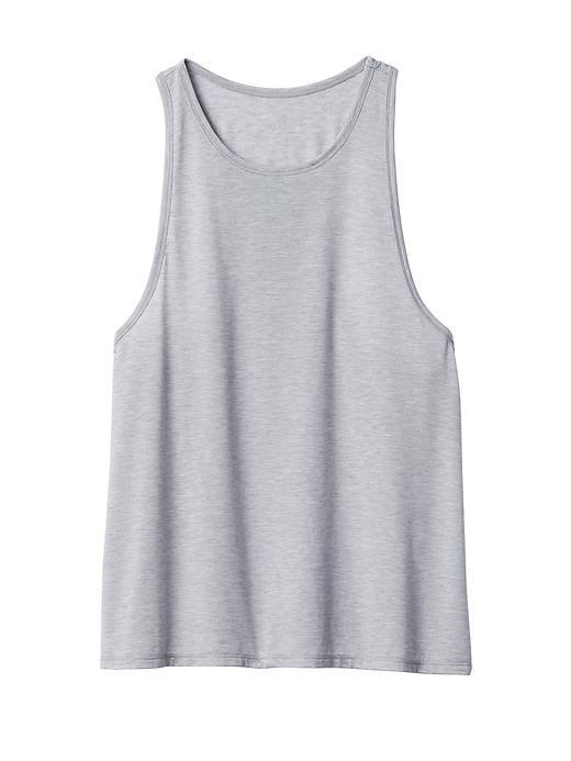 Athleta Womens Essence Low Tank Size L - Slate Grey Heather