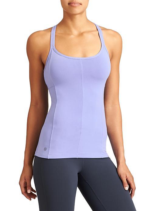 Athleta Womens Inner Goddess Tank Size L Tall - Lilac Sheen