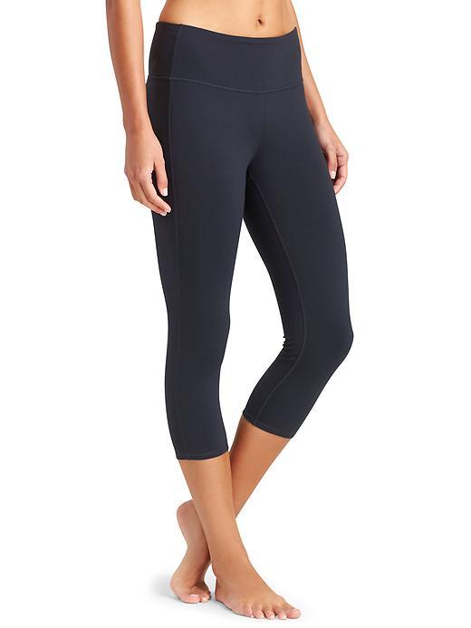 Athleta Womens High Rise Chaturanga Capri Size M - Navy