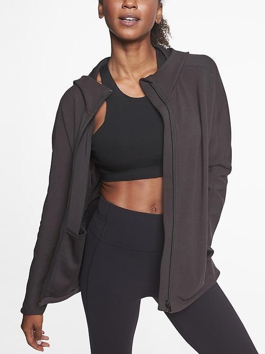 Athleta Womens Modern Life Hoodie Black Size M