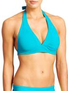 Athleta Womens Shirrendipity Halter Bikini Top Size Xs - Bora Bora Blue