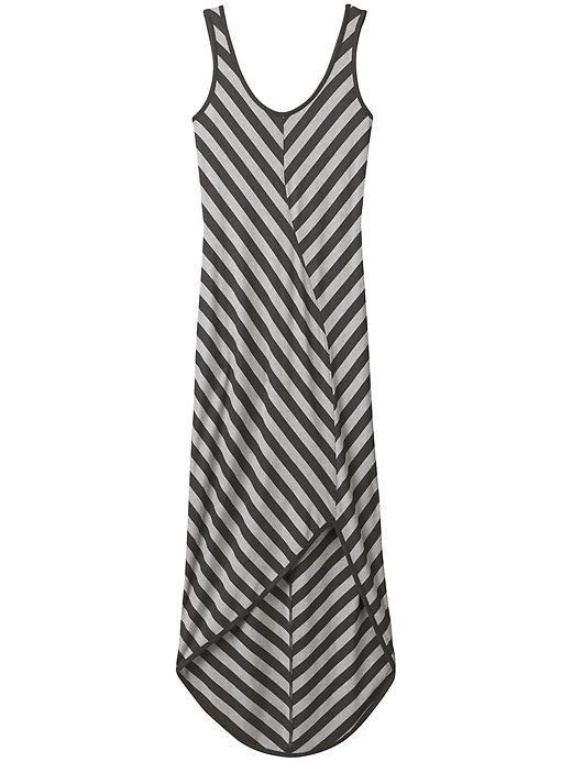 Athleta Womens Cross-shore Maxi Dress Size L - Black/ Grey Heather
