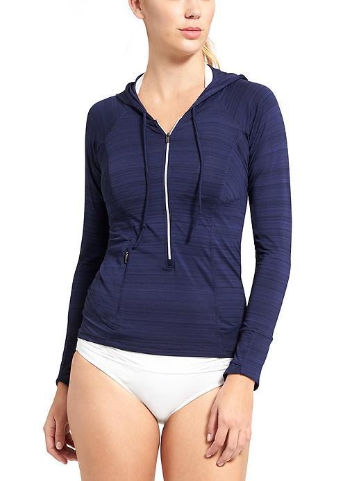 Athleta Womens Pacifica Upf Hoodie 3.0 Size M - Dress Blue