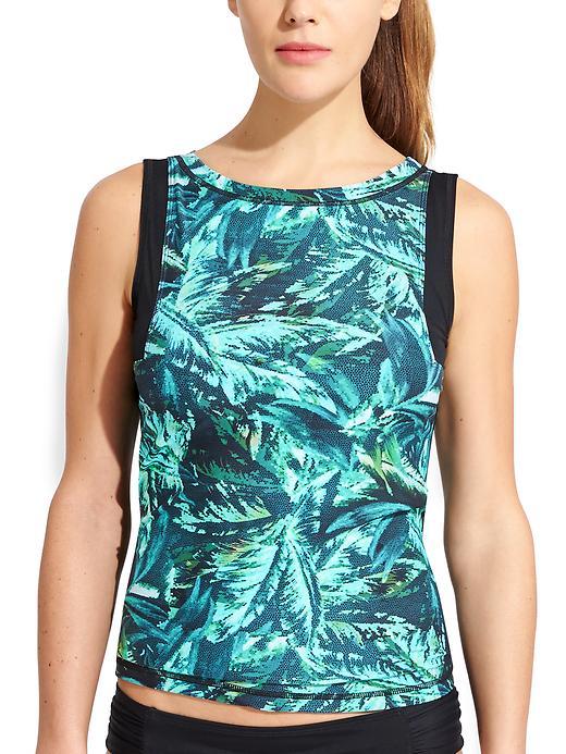 Athleta Womens Napali Rashguard Size L - Electric Jade