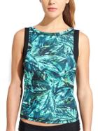 Athleta Womens Napali Rashguard Size L - Electric Jade