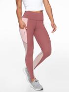 Athleta Womens Colorblock Up For Anything 7/8 Tight Crushed Berry Size 2x