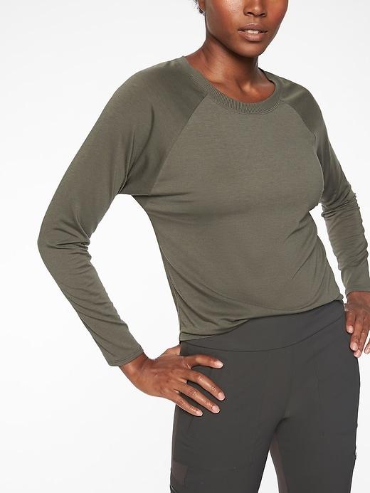 Athleta Womens Topanga Top Herb Olive Size M