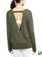 Athleta Womens Chakra Sweatshirt Size L - Forest Green