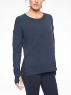 Athleta Womens Coaster Luxe Sweatshirt Navy Size 2x