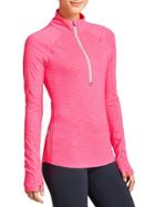 Athleta Womens Running Wild Half Zip Size L - Shocking Pink