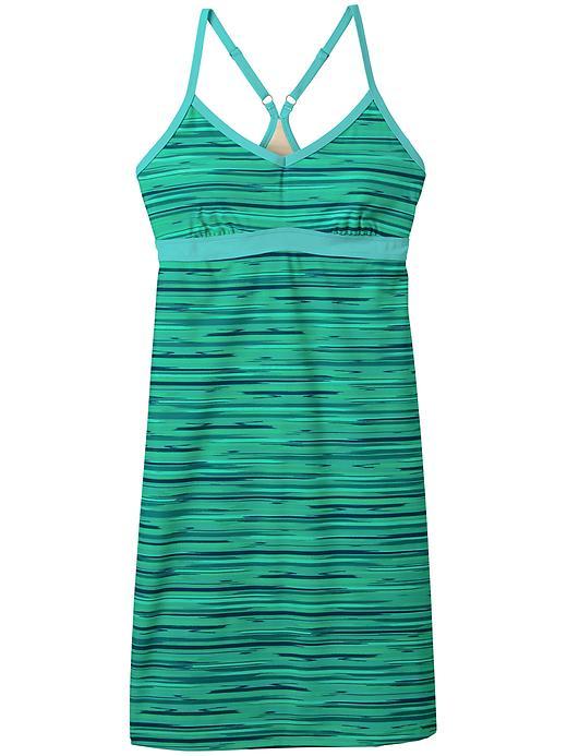Athleta Womens Printed Shorebreak Dress Size S - Catalina Green