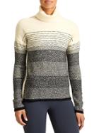 Athleta Womens Merino Fireside Sweater Size L - Black/dove