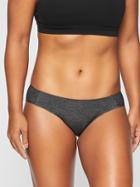 Athleta Womens Performa Heathered Bikini Charcoal Grey Size Xl