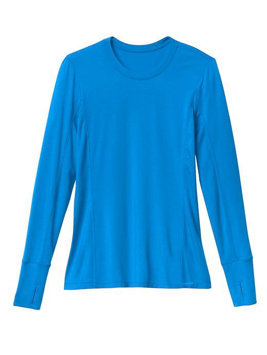 Athleta Womens Take The Heat Top Size L - Macaw Blue