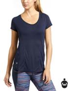 Athleta Womens Repetition Tee Size L - Navy