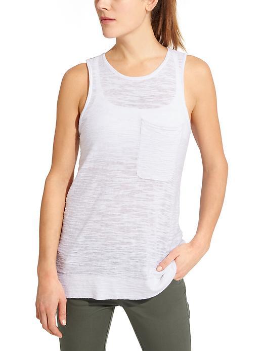 Athleta Womens Maven Pocket Tank Size L - Sea Salt