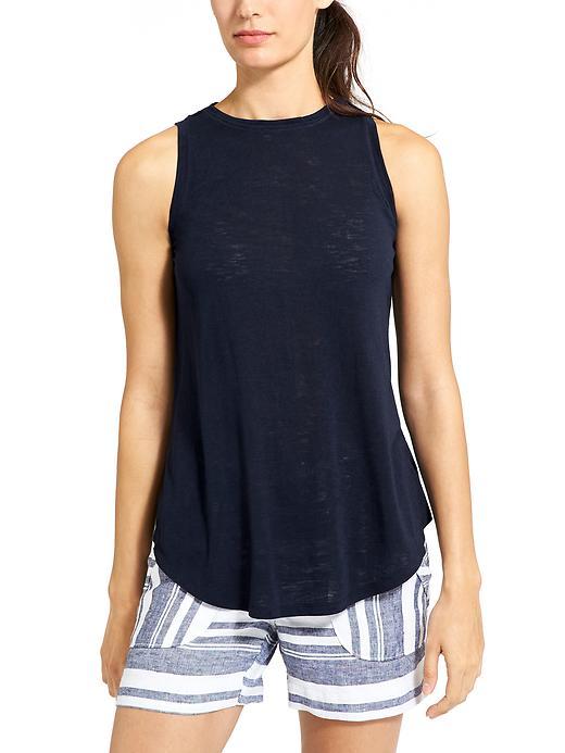 Athleta Womens Breezy Tank Size L - Navy