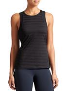 Athleta Womens Mesh Motion Tank Size L - Black/ Black
