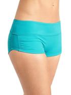 Athleta Womens Shirred Short Size L - Antilles Blue
