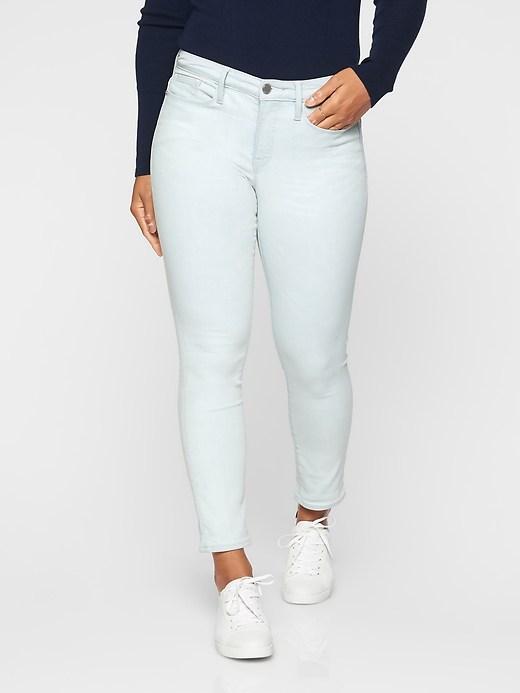 Athleta Womens Sculptek Skinny Crop Jean Biscayne Wash Biscayne Wash Size 12