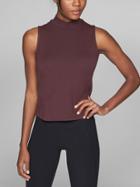 Athleta Womens Threadlight Turtleneck Tank Cassis Size 2x