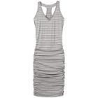 Athleta Striped Tee Racerback Dress - Grey Heather
