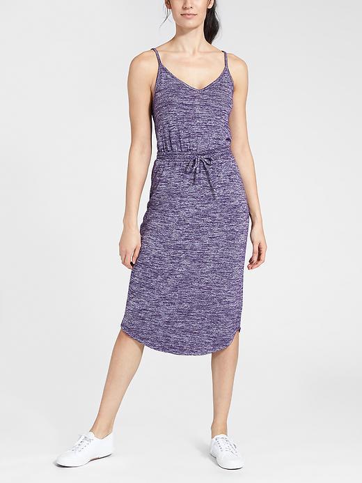 Athleta Womens Pose Dress Size L - Purple Drama Marl