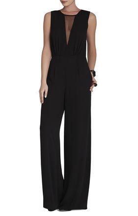 BCBG Behati Sleeveless V-Neck Jumpsuit