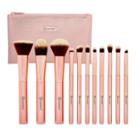 Bh Cosmetics Metal Rose - 11 Piece Brush Set With Cosmetic Bag