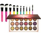Bh Cosmetics Solar Flare Palette + Pop Art Brush Set