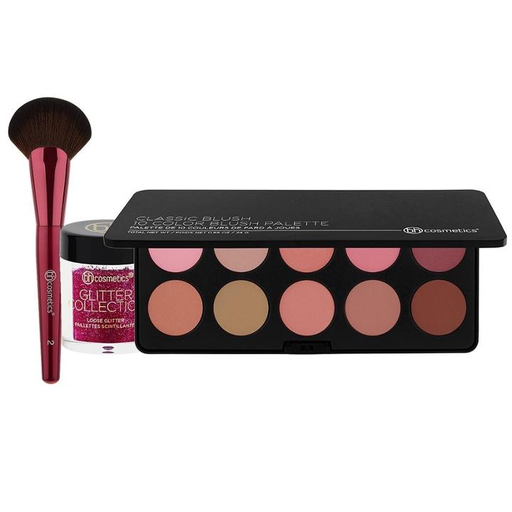 Bh Cosmetics Haul: Classic Blush + Cheek Fan Brush 2 + Mermaid Mood Glitter