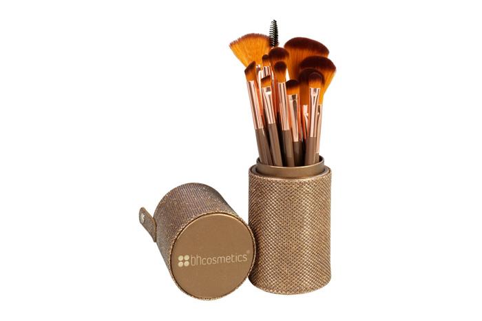 Bh Cosmetics Shimmering Bronze - 12 Piece Brush Set