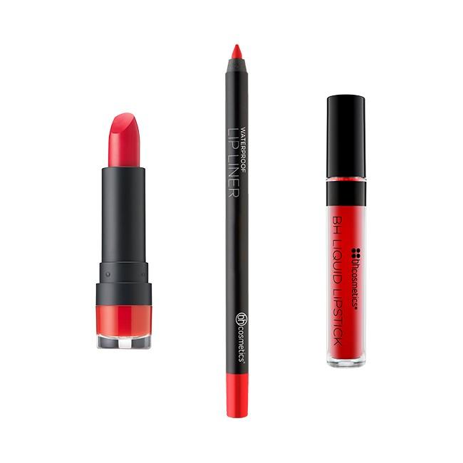 Bh Cosmetics Daily Deal - Bh Liquid Lipstick - Glory + Waterproof Lip Liner - Delight + Creme Luxe Lipstick - Te Amo