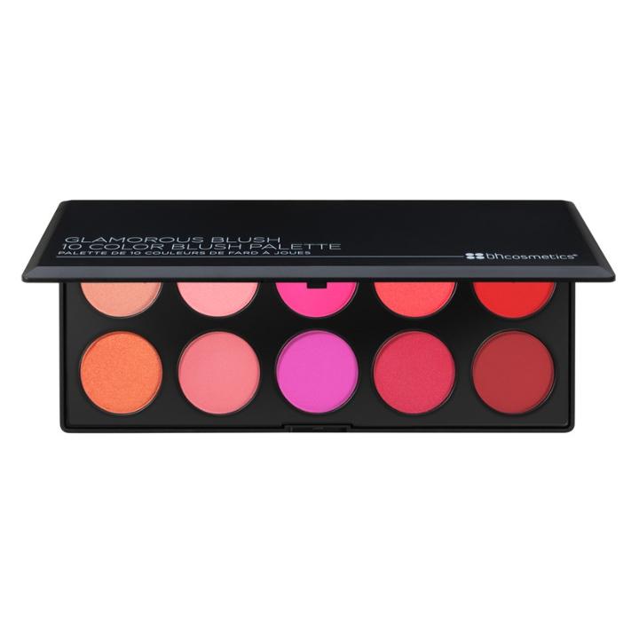 Bh Cosmetics Glamorous Blush - 10 Color Blush Palette