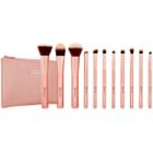 Bh Cosmetics Metal Rose  11 Piece Brush Set With Cosmetic Bag