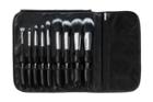 Bh Cosmetics Dual Fiber - 9 Piece Brush Set With Black Brush Roll