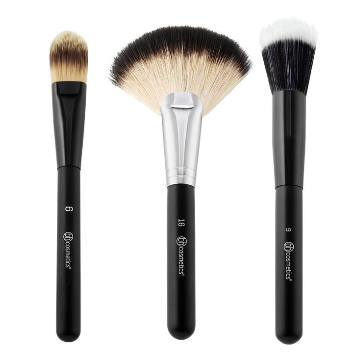 Bh Cosmetics Blending Face Trio - 3 Piece Brush Set