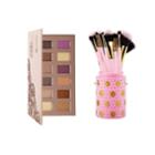 Bh Cosmetics 48-hour Haul - Bubzbeauty Palette + Dot Collection - 11 Piece Brush Set Pink